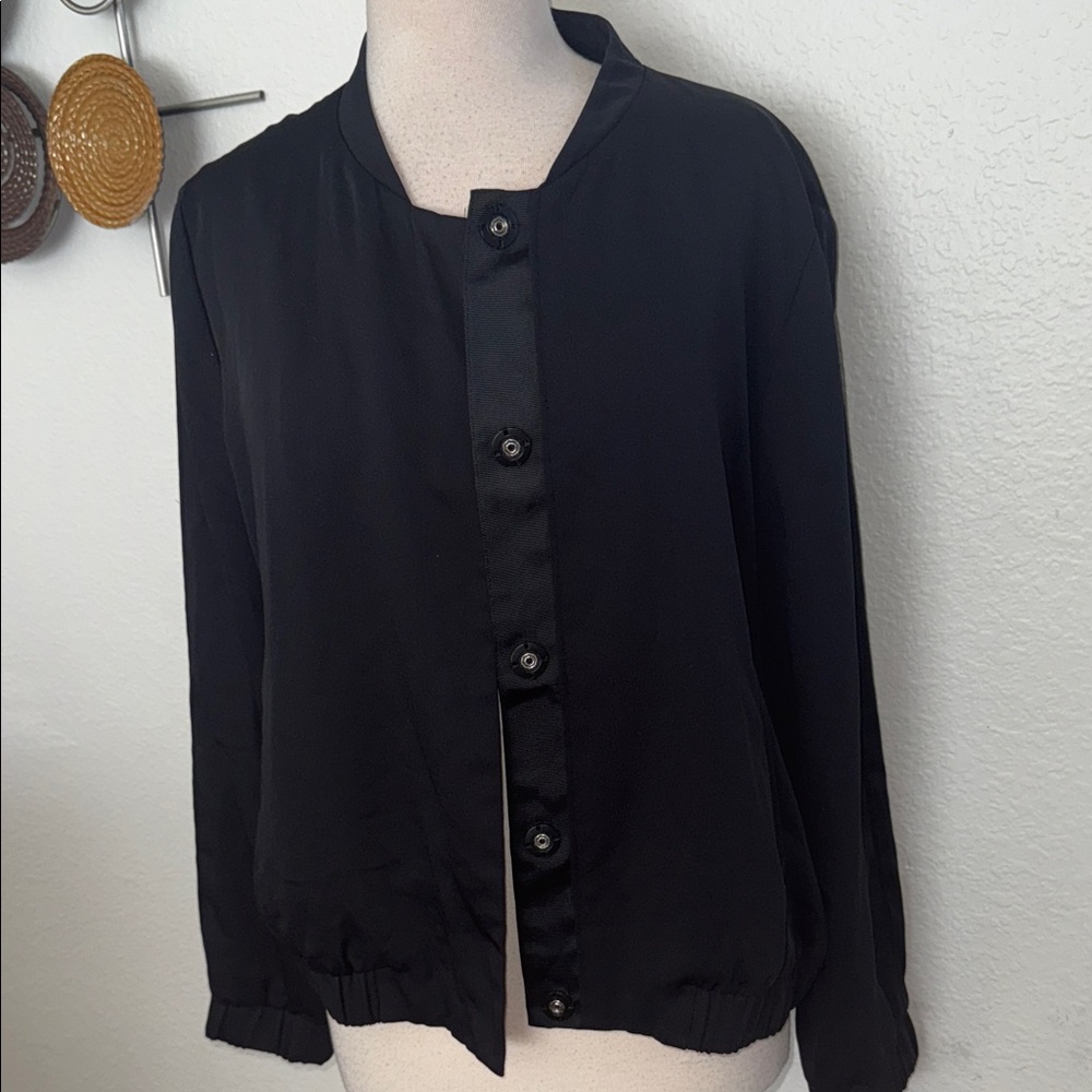 ANTONIO MELANI Black Bomber Jacket
